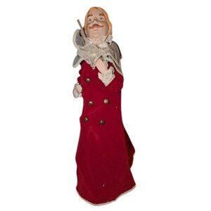 Vintage Victorian Elegant Man Dickens Christmas Carol Porcelain Tree Topper
